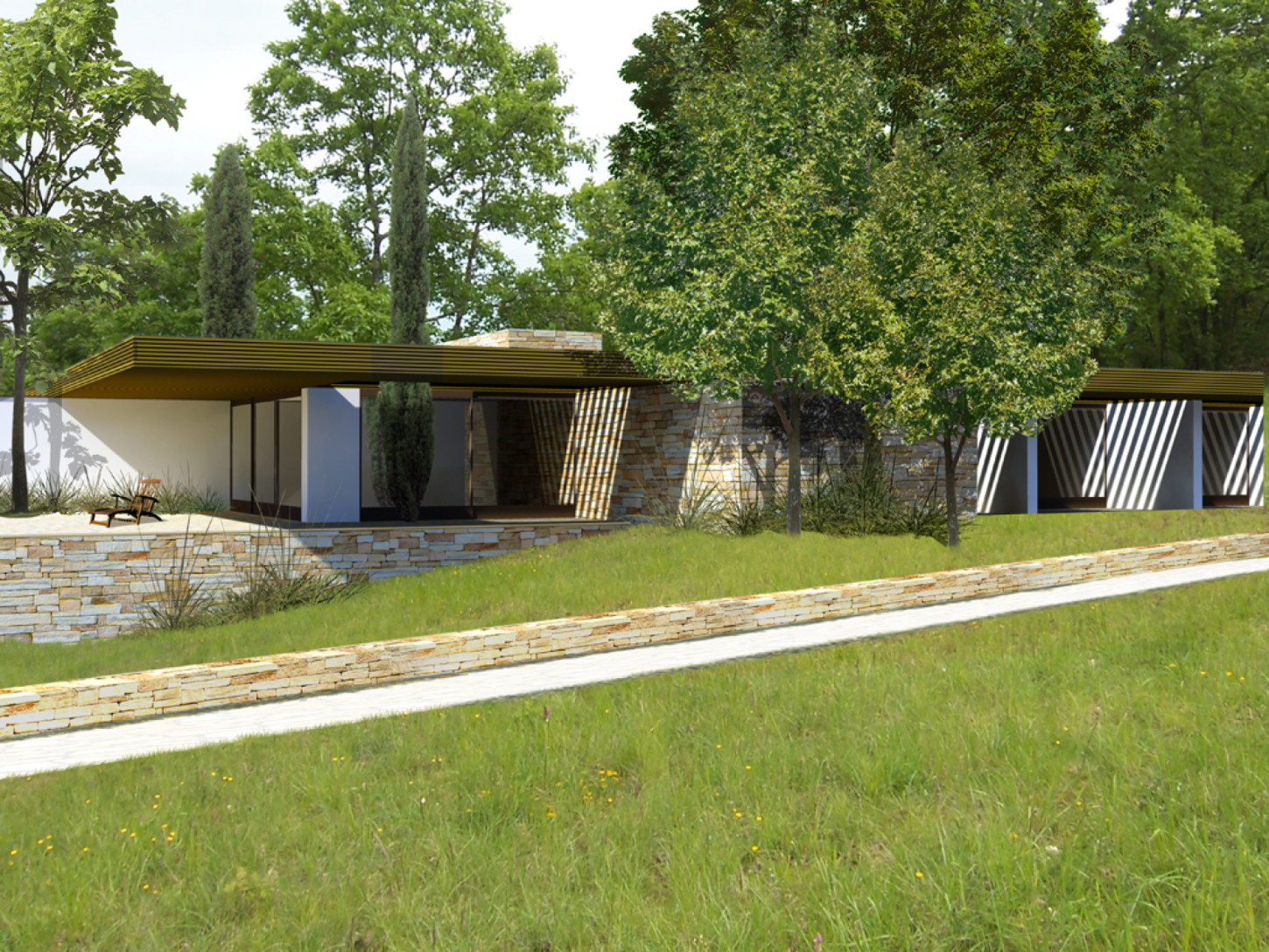 Hôtel 4* & Medispa - Veyrines de Domme par : Cadre Architecteurs, travaux réalisés en 2008